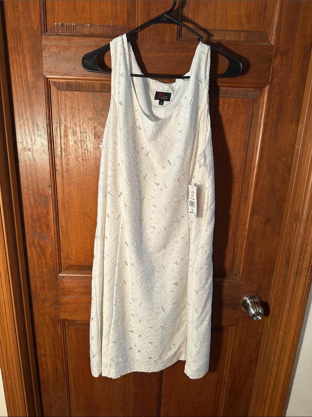 JM Studio White Lace Tank Dress